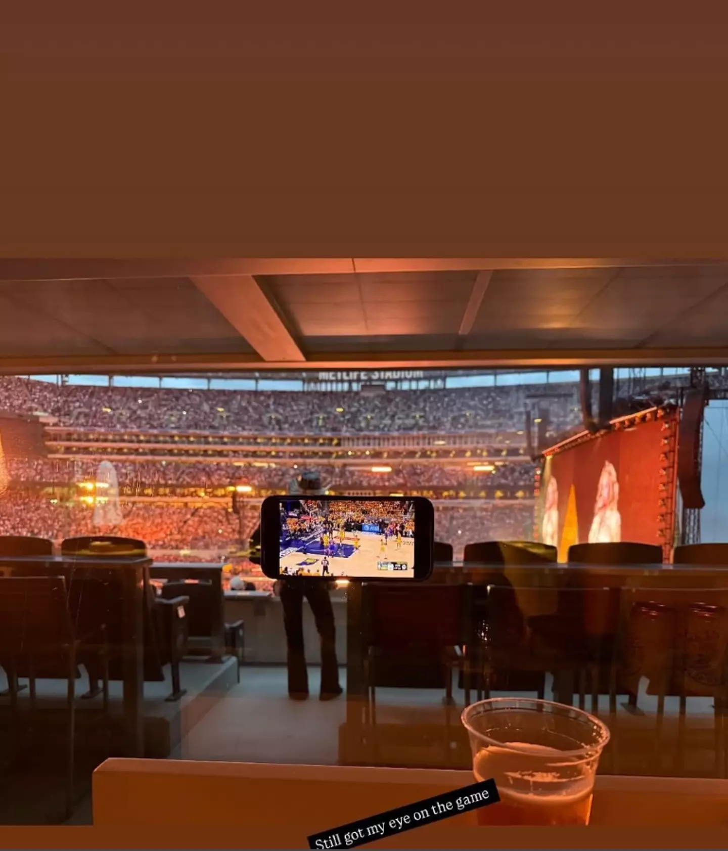 Selena shared a snap of the concert (Instagram/@selenagomez)