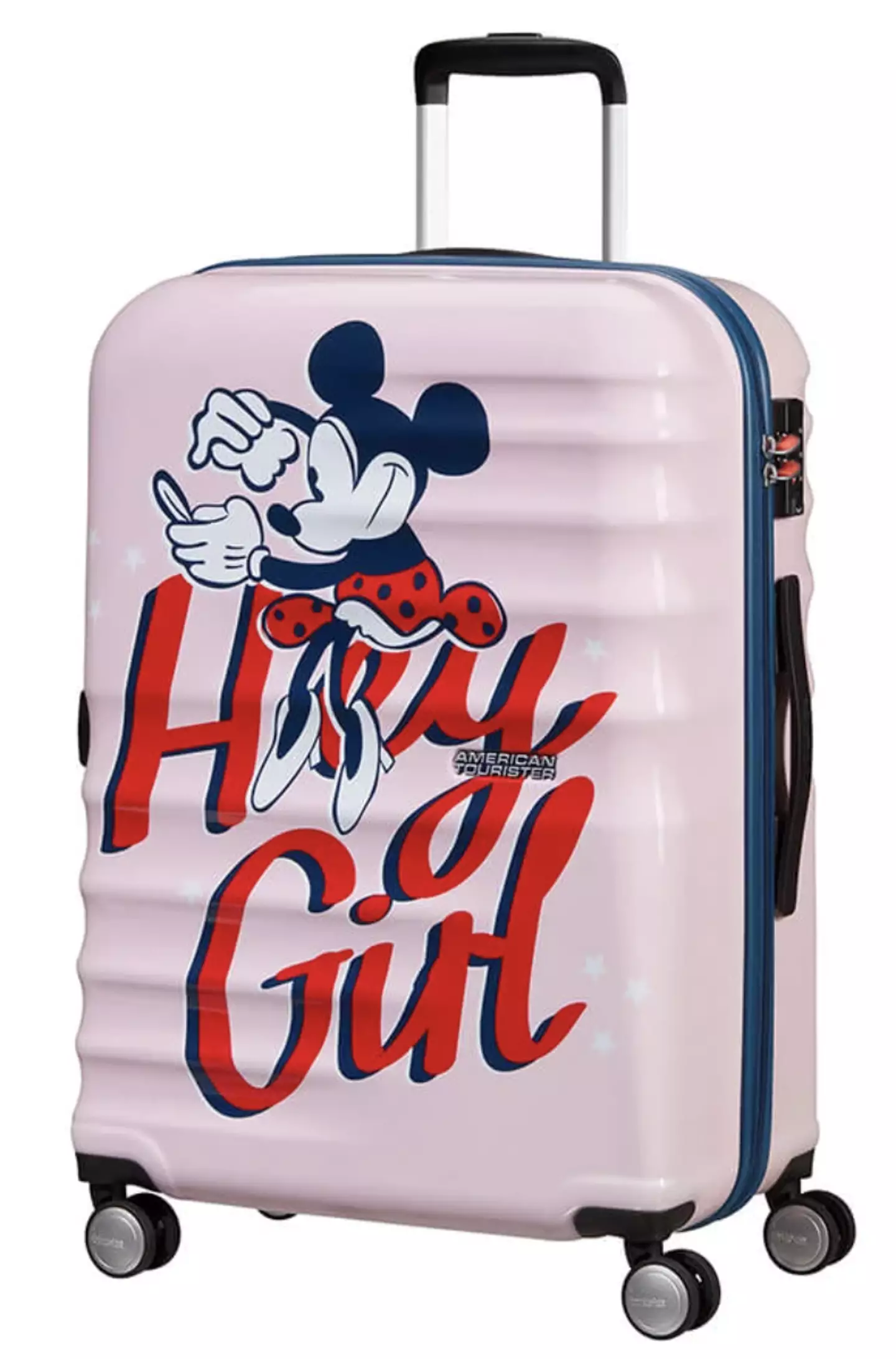 The Minnie Mouse suitcase is available to buy from Tesco (