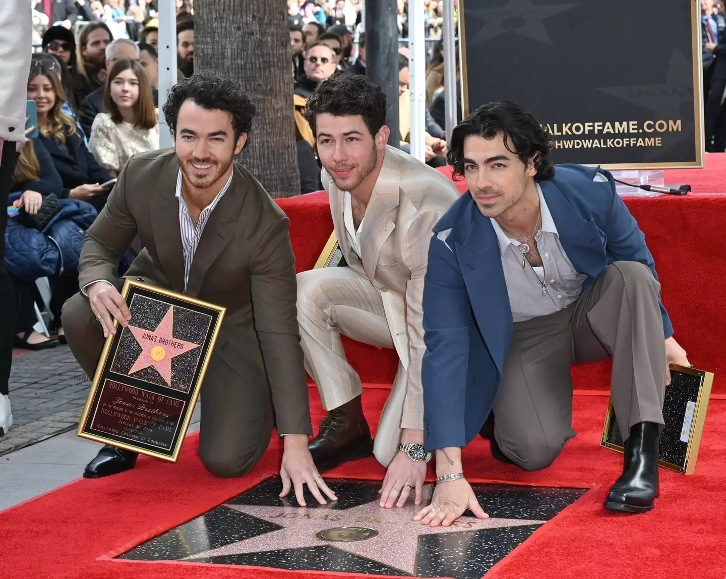 The Jonas Brothers received their star.