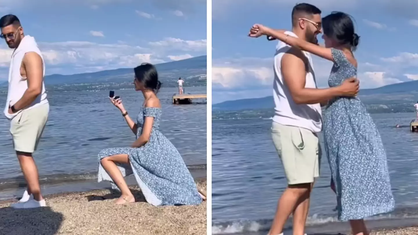Woman trolled and told she 'has no self-respect' after proposing to her boyfriend