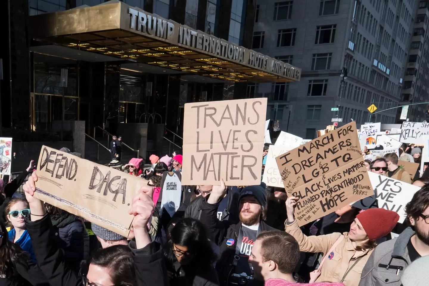 Trump has spoken openly against gender transitioning (Ira L. Black/Corbis via Getty Images)
