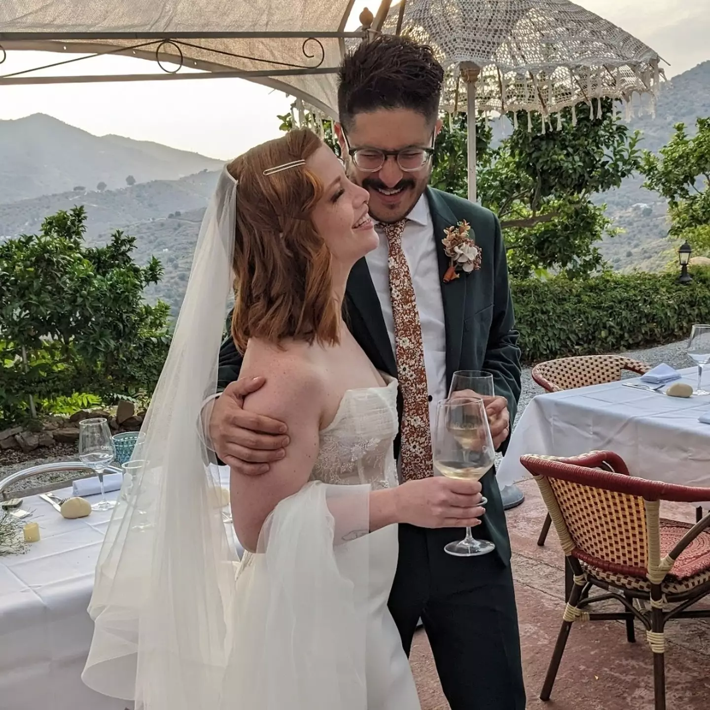 The pair recently got married in Spain.