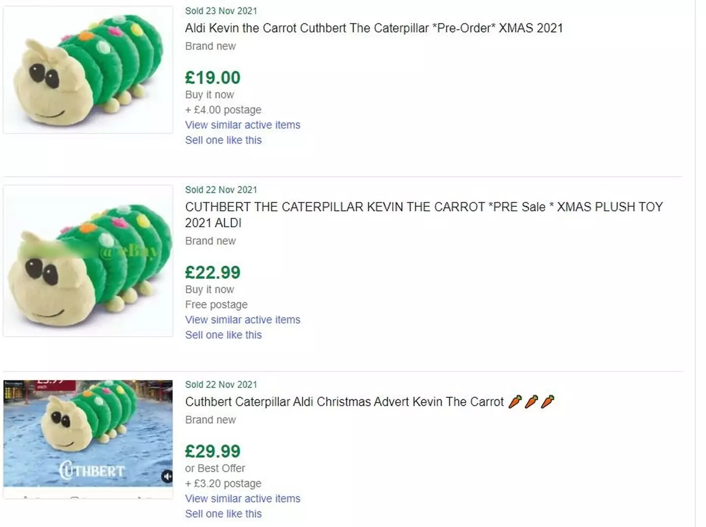 Some toys are going at extortionate prices online (