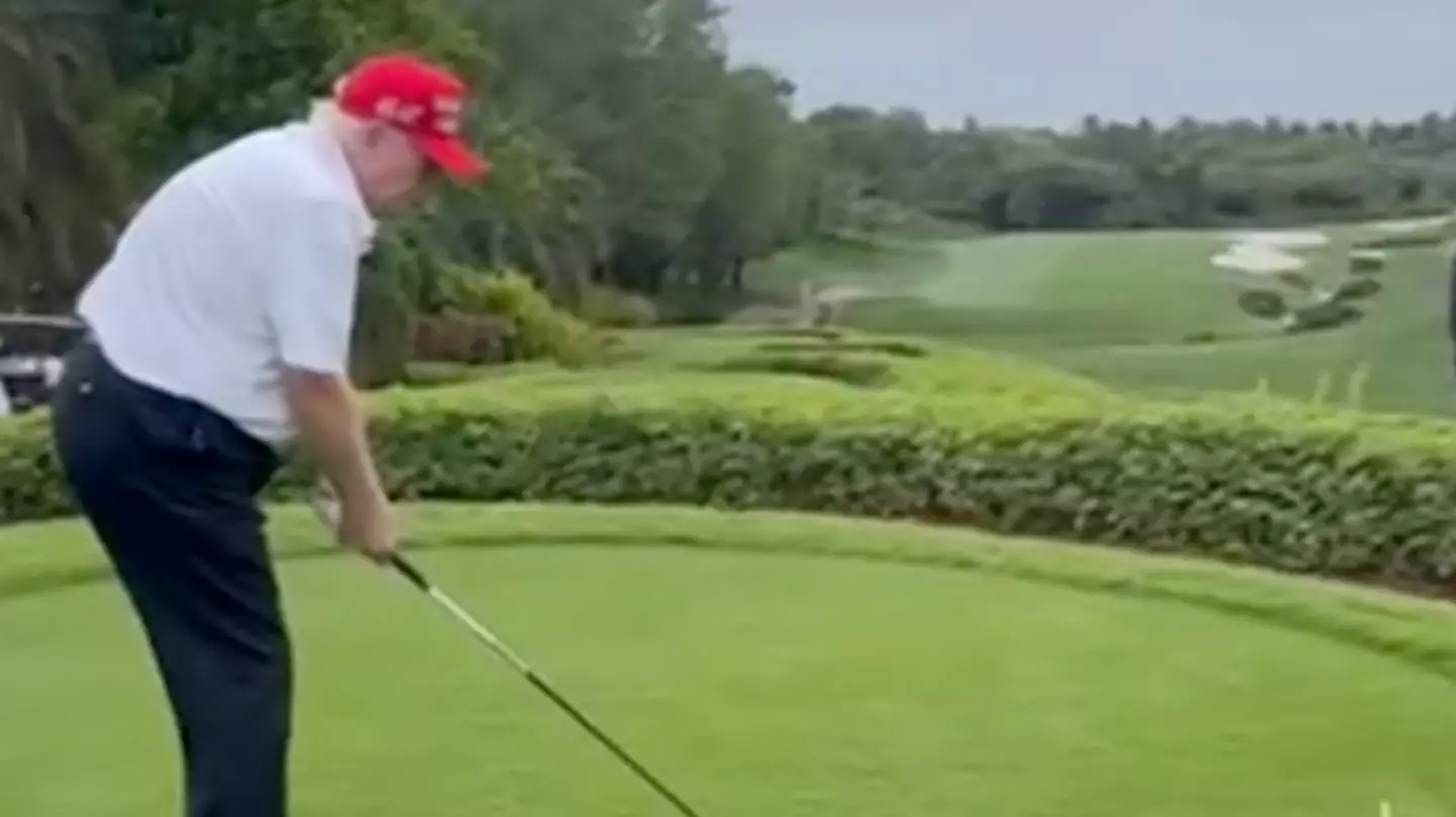 Donald Trump sparks major backlash over post of him golfing over the weekend as people make worrying point