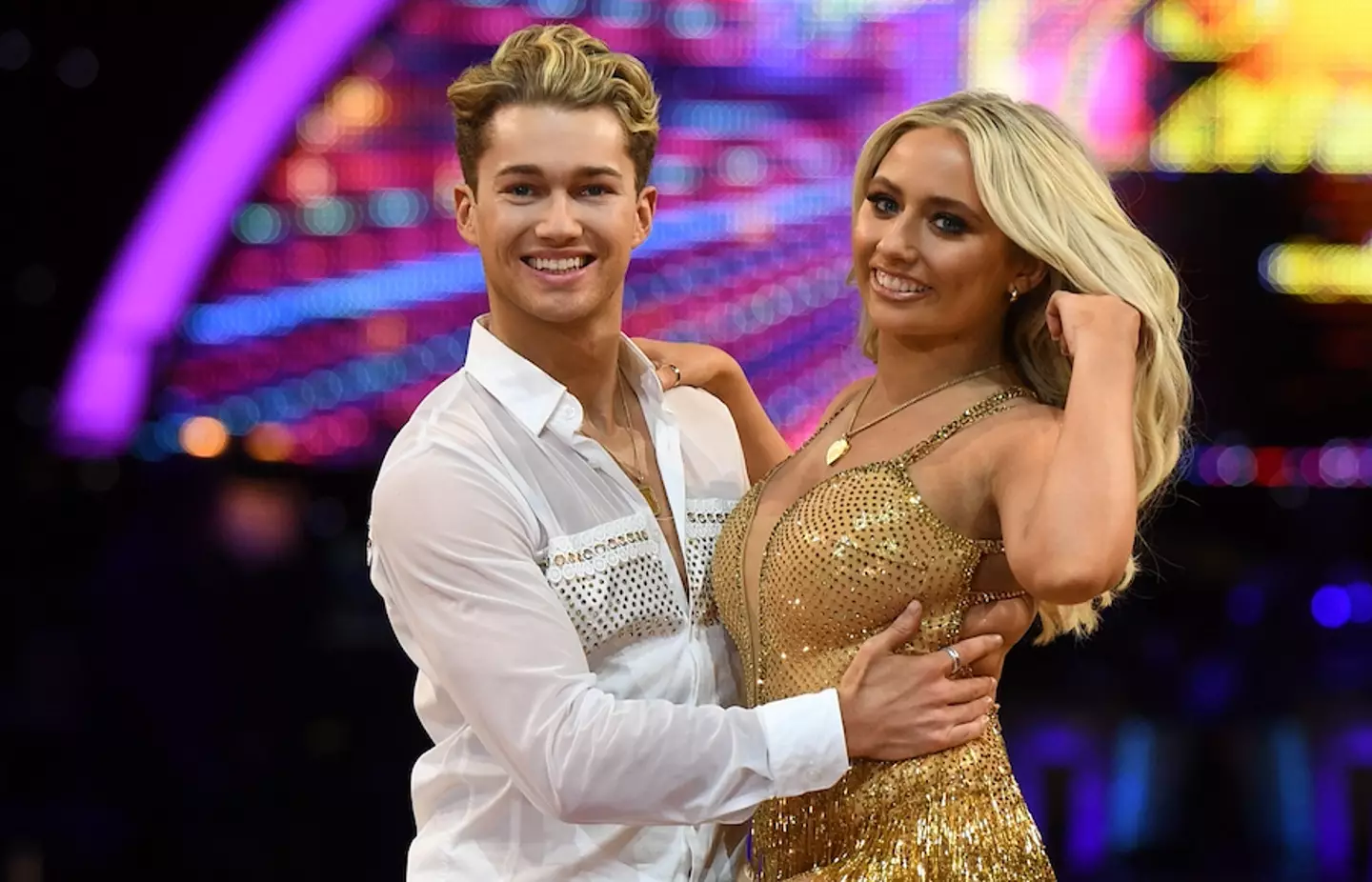 Saffron Barker and her Strictly partner AJ Pritchard.