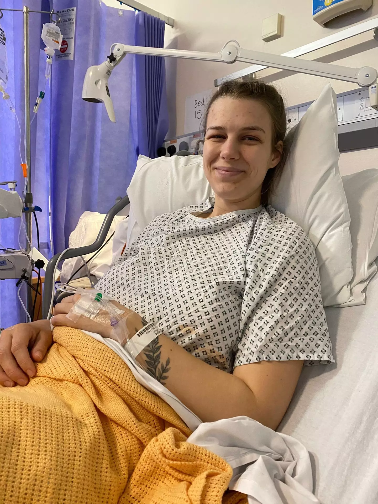 Georgina had surgery to remove the tumour (Georgina Wren)