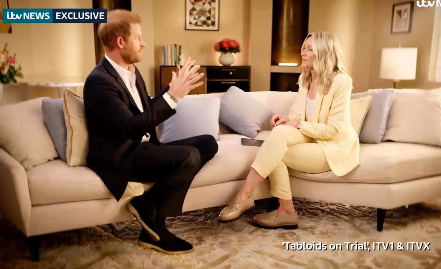 The Prince was candid about his family relationship. (ITV)