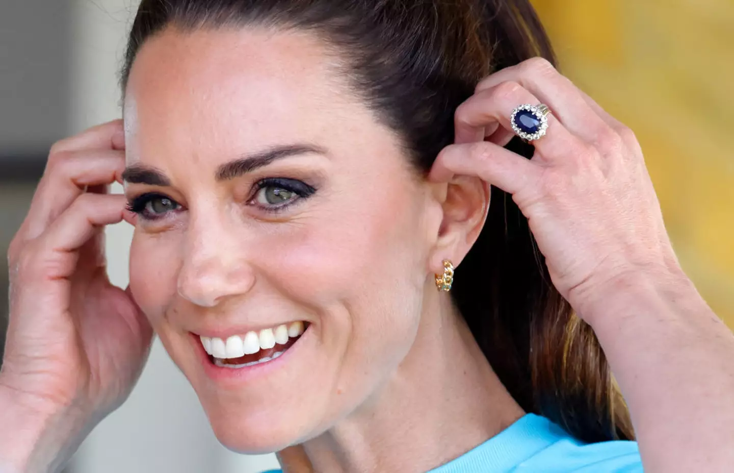 Kate Middleton's engagement ring is an attention-grabber. (Max Mumby/Indigo/Getty Images)