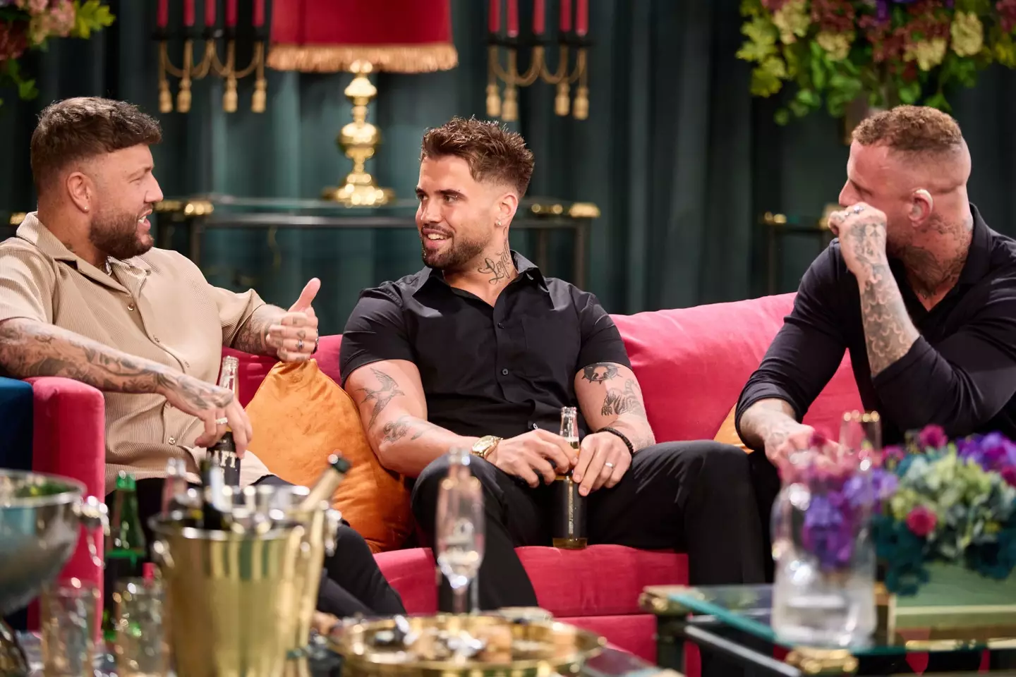 Nathan (centre) thankfully put Adam in check for his remarks (Channel 4)