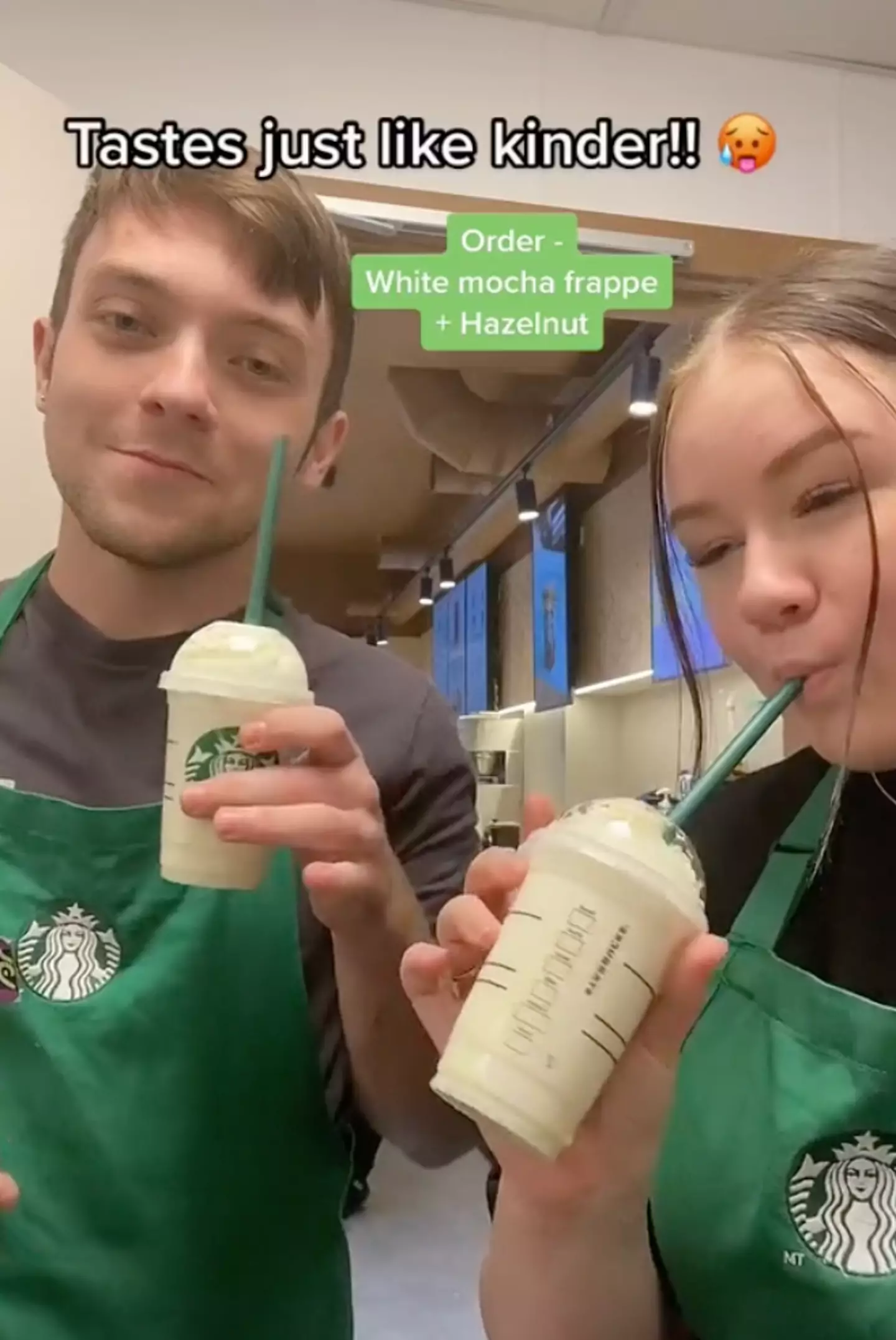 The baristas revealed how to order the 'secret' drink.