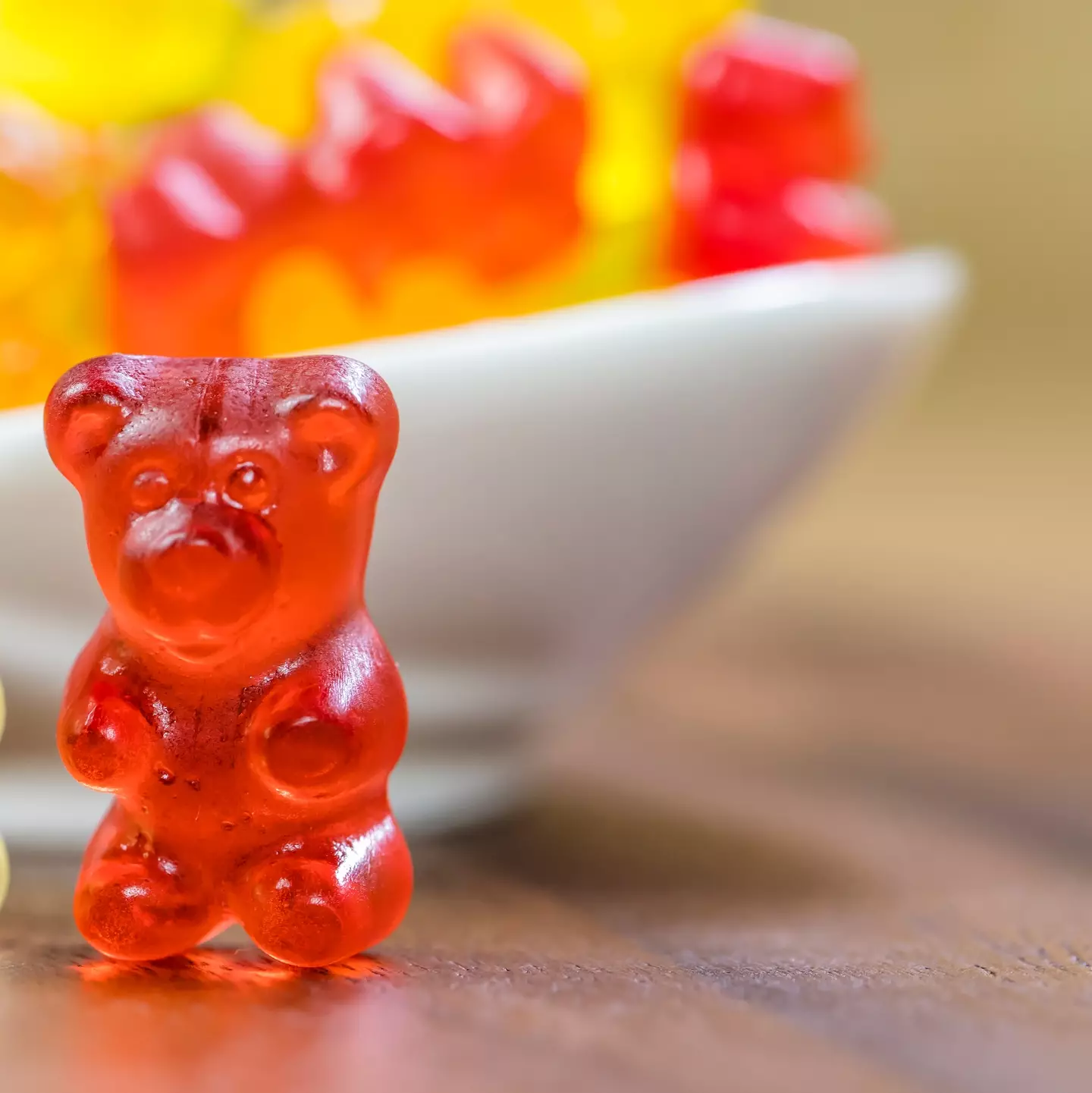 The gummys are strawberry, so why aren't they red? (Getty Stock Images)