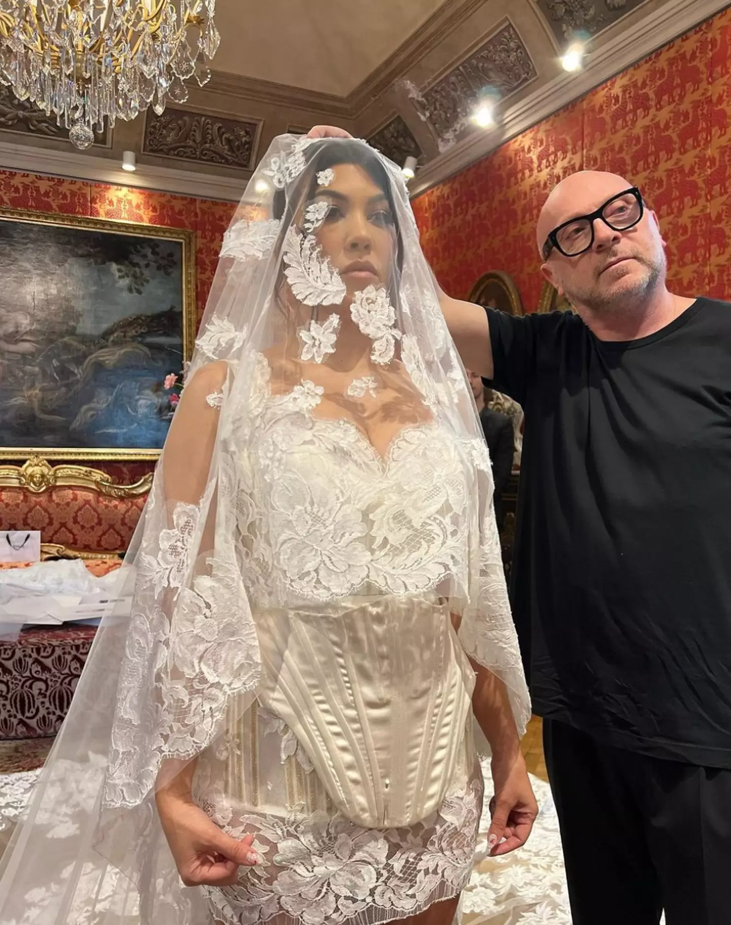 Kourtney Kardashian's wedding was hosted and designed by Dolce and Gabbana.