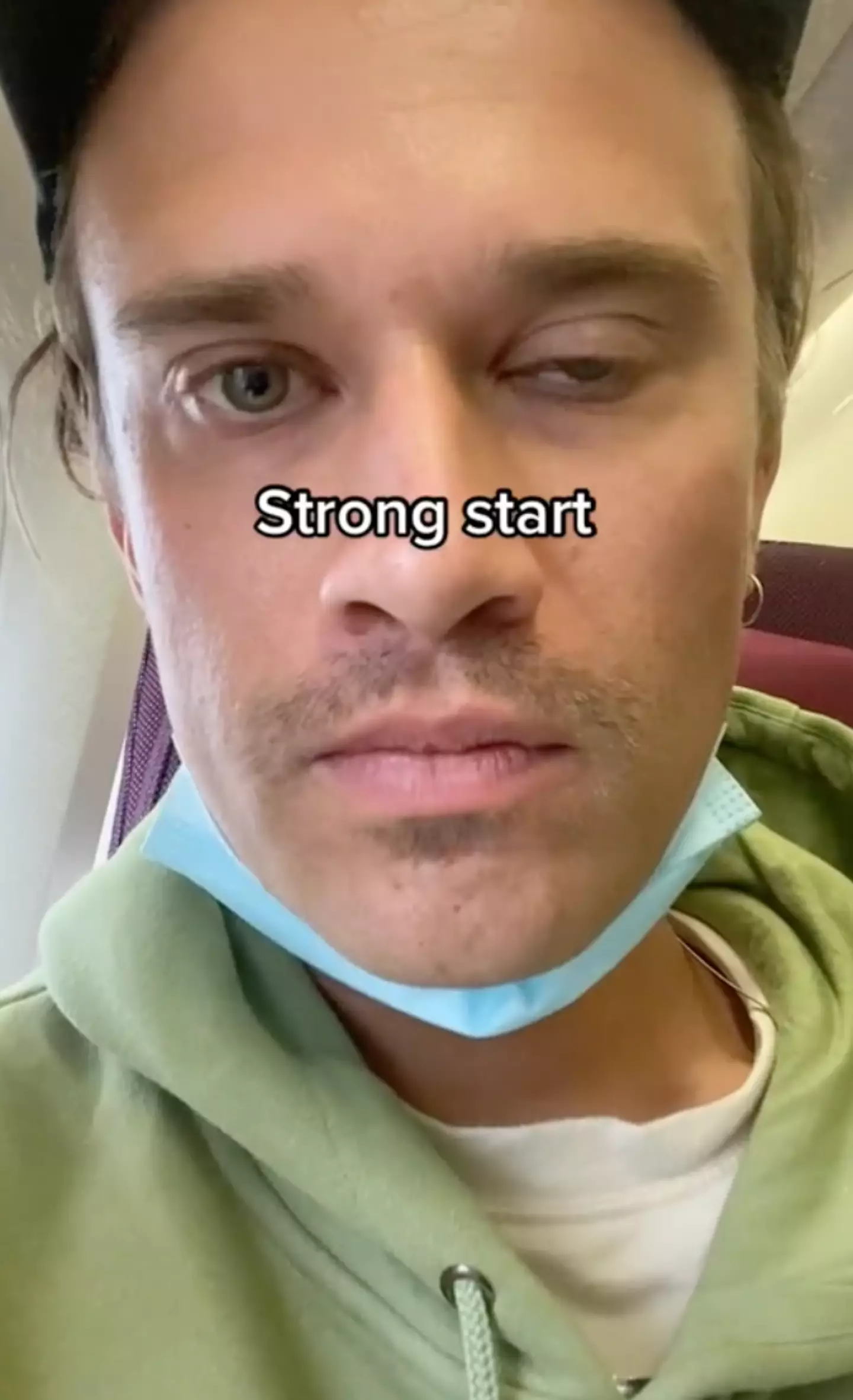 The baby seemed to cry the entire journey.