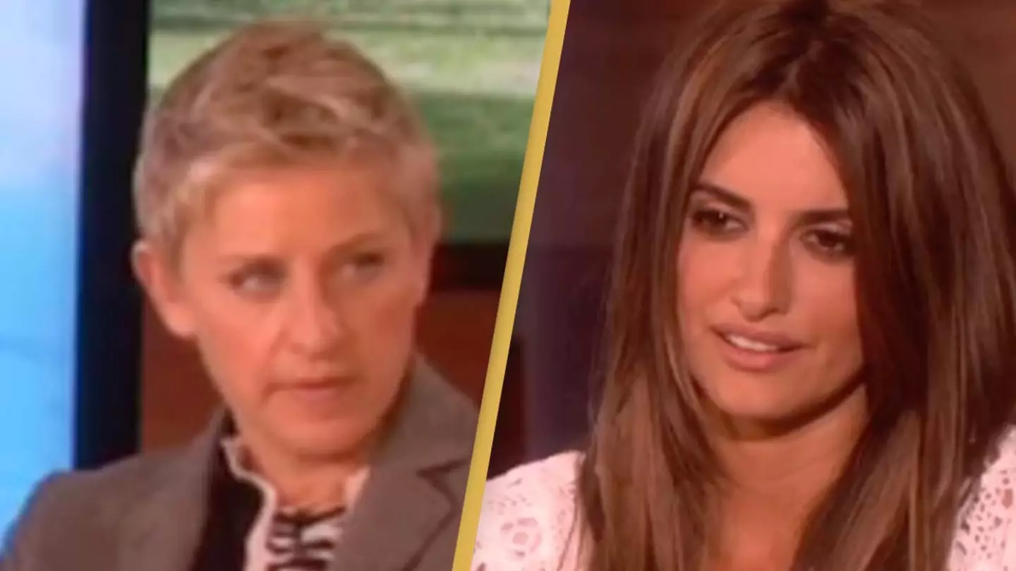 Ellen called out after making Penelope Cruz play 'uncomfortable' kissing game on TV show