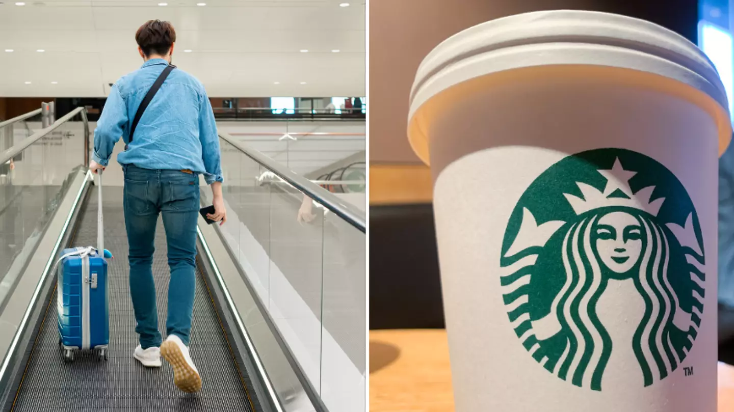 Man sparks debate after boarding plane without wife after she went to buy Starbucks