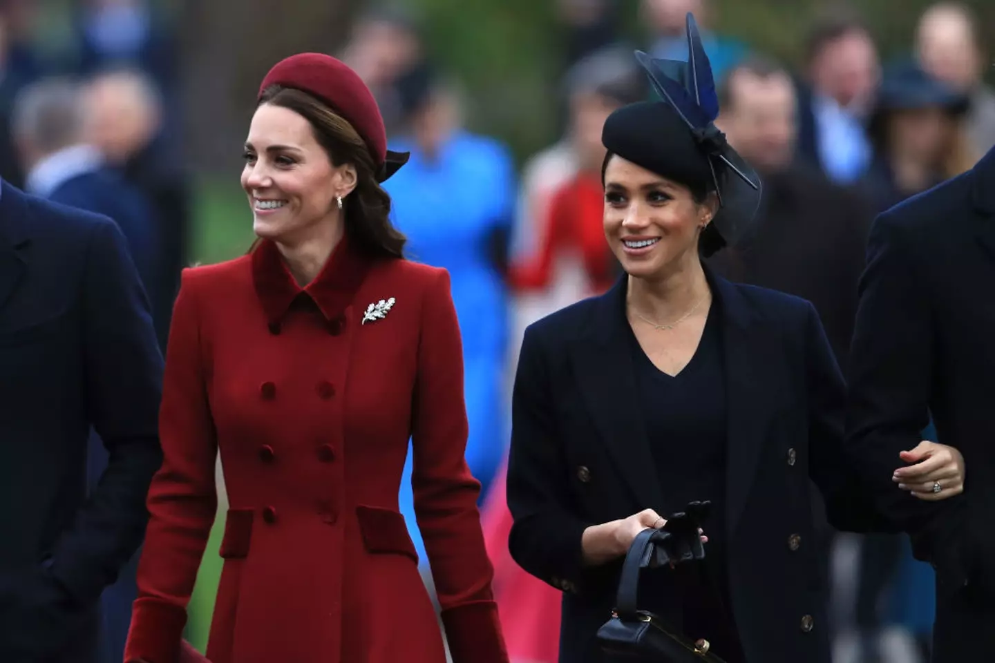 Kate Middleton and Meghan Markle follow different rules. (Stephen Pond/Getty Images)