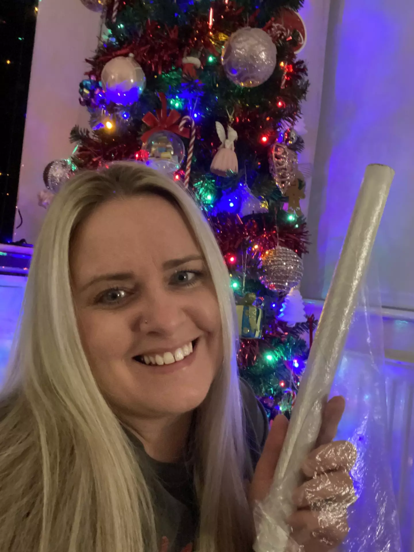 One mum's clever hack means a roll of cling film can preserve your perfect Christmas tree year after year.