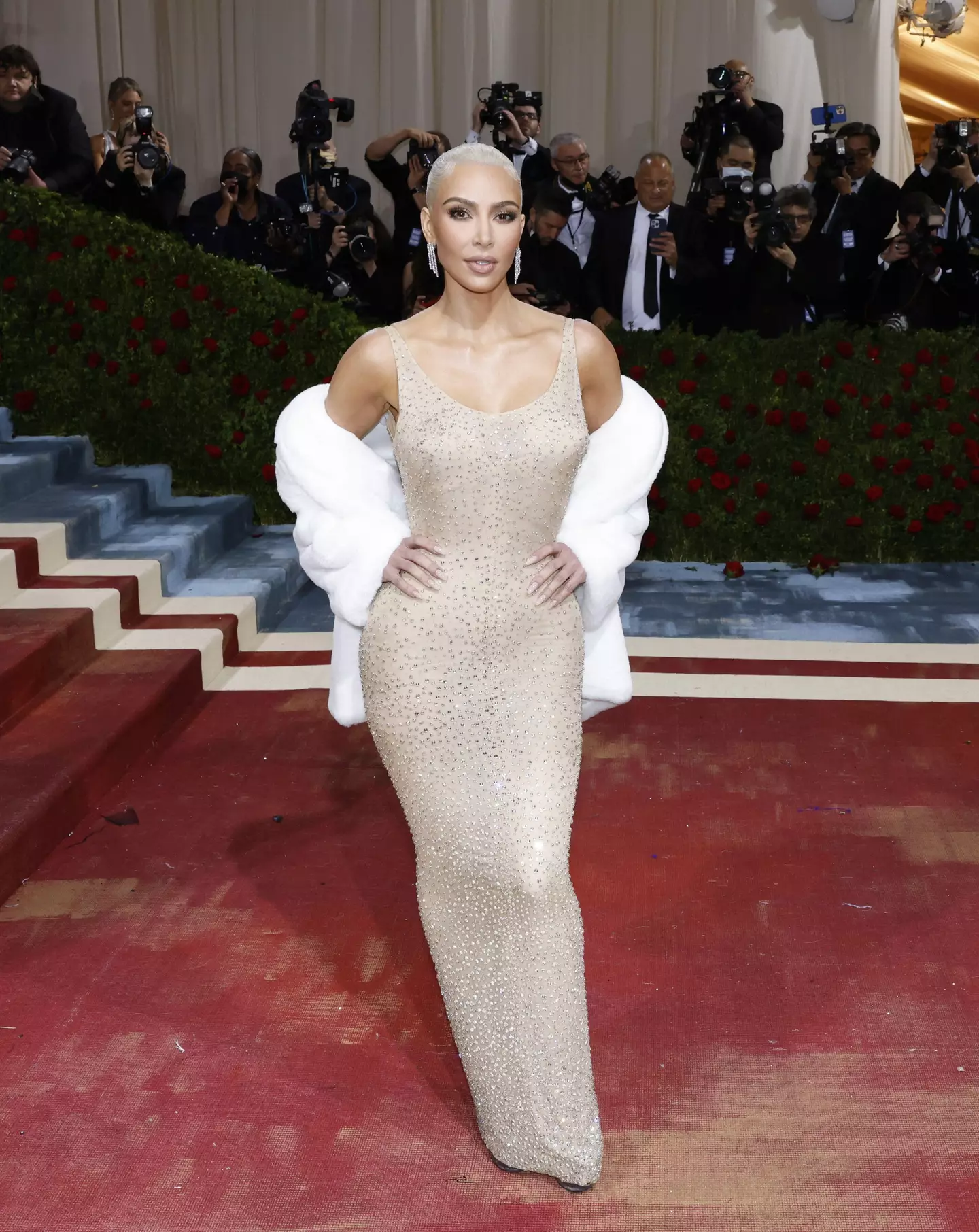 Kim Kardashian wore Marilyn Monroe's dress.