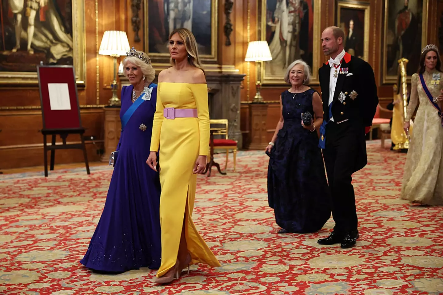 Prince William escorted Paula Reynolds, an energy executive who currently serves as the Chair of the National Grid (Anna Moneymaker/Getty Images)