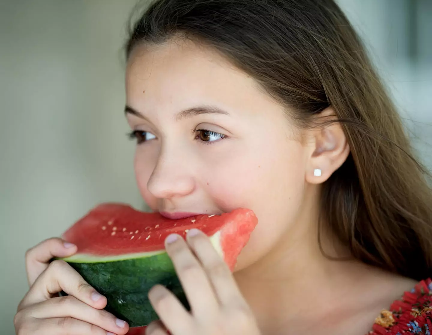 The woman describes her stepdaughter as 'greedy'.