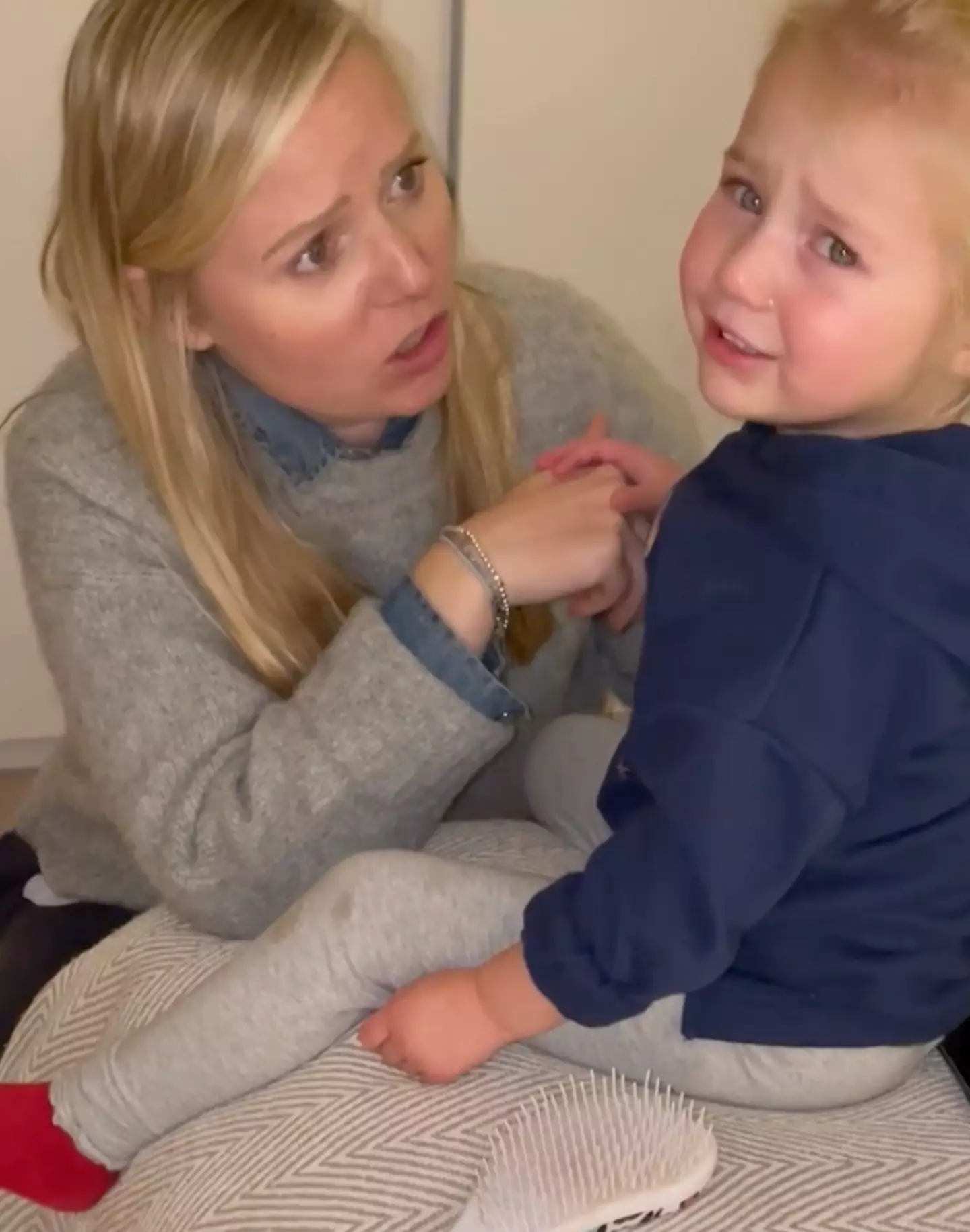 Little Alice was in floods of tears.