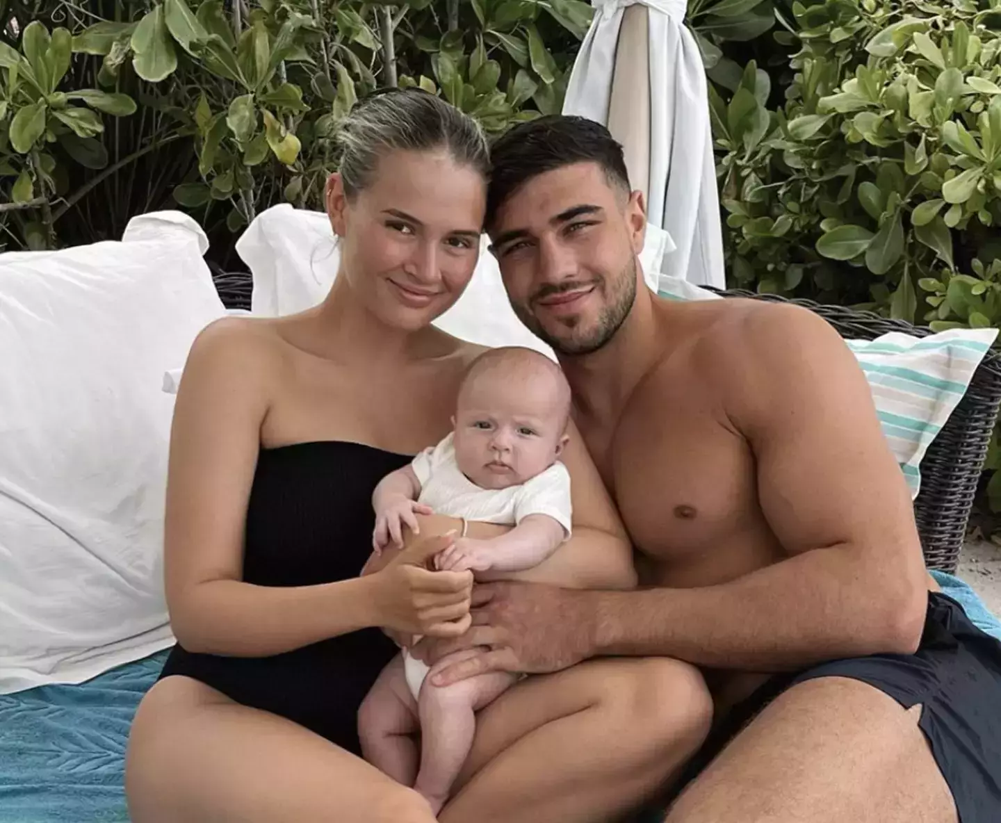 The former couple with daughter Bambi (Instagram/@mollymae)