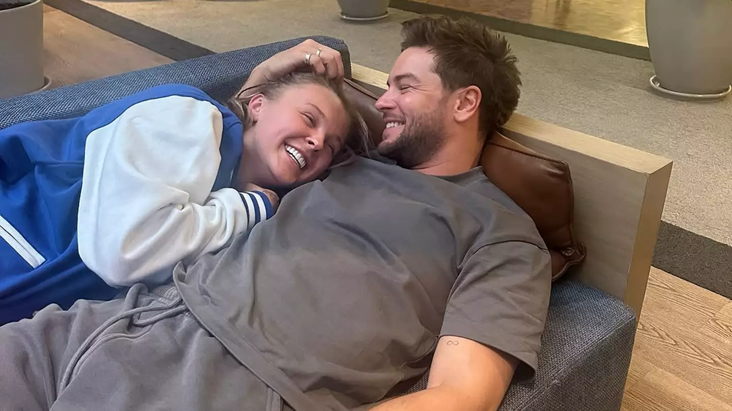 Chris Hughes has guarded one-word response when asked about his relationship status with JoJo Siwa