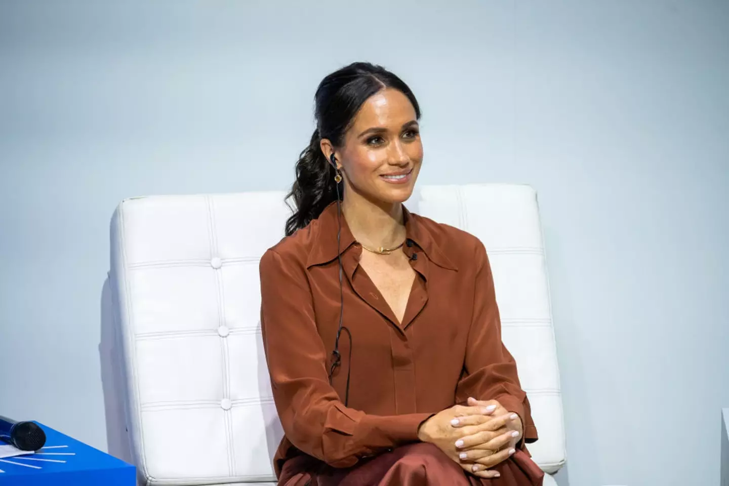 Meghan was reportedly unhappy about the number of questions about Harry (Diego Cuevas/Getty Images)