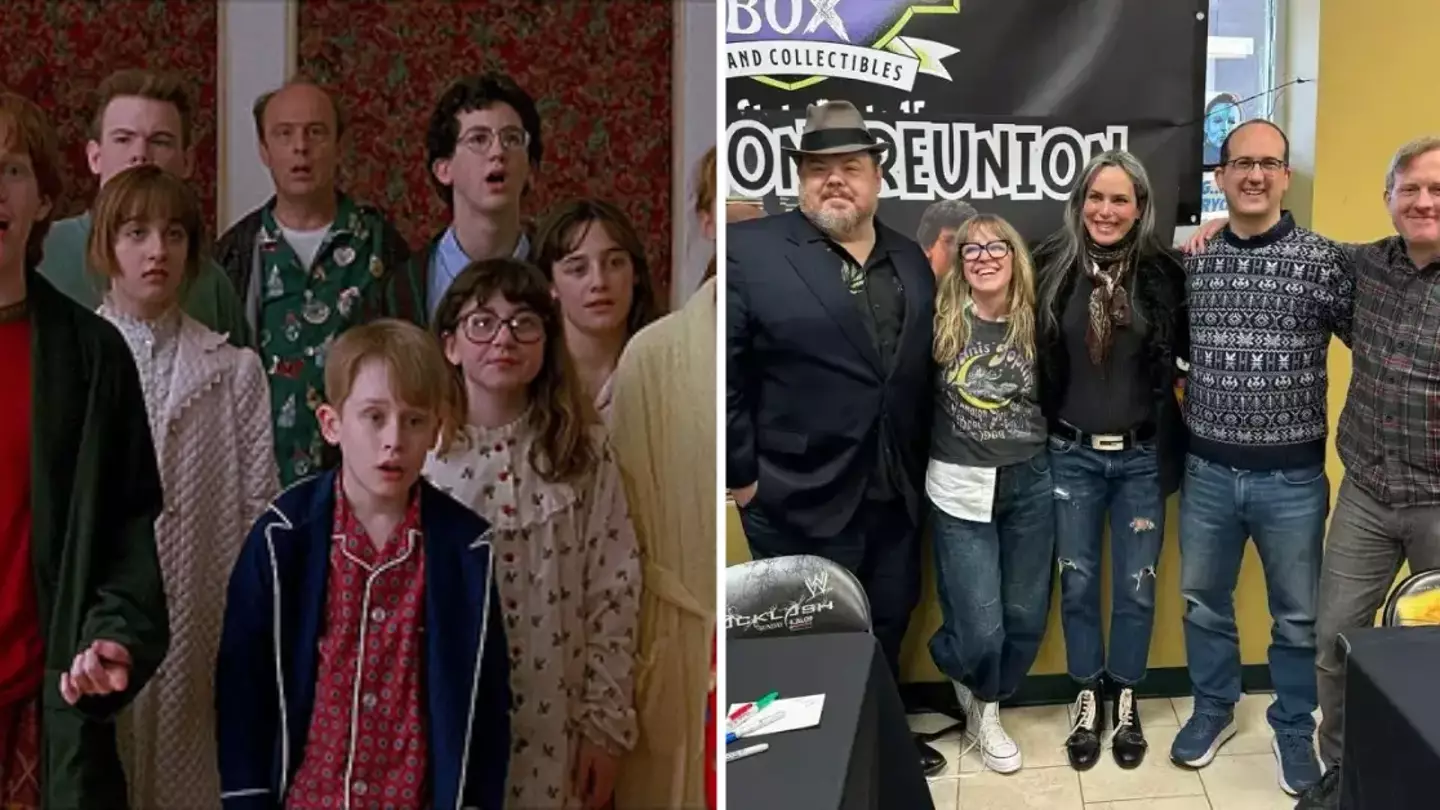 Home Alone cast reunite for first time in 34 years and it’s almost impossible to work out who’s who