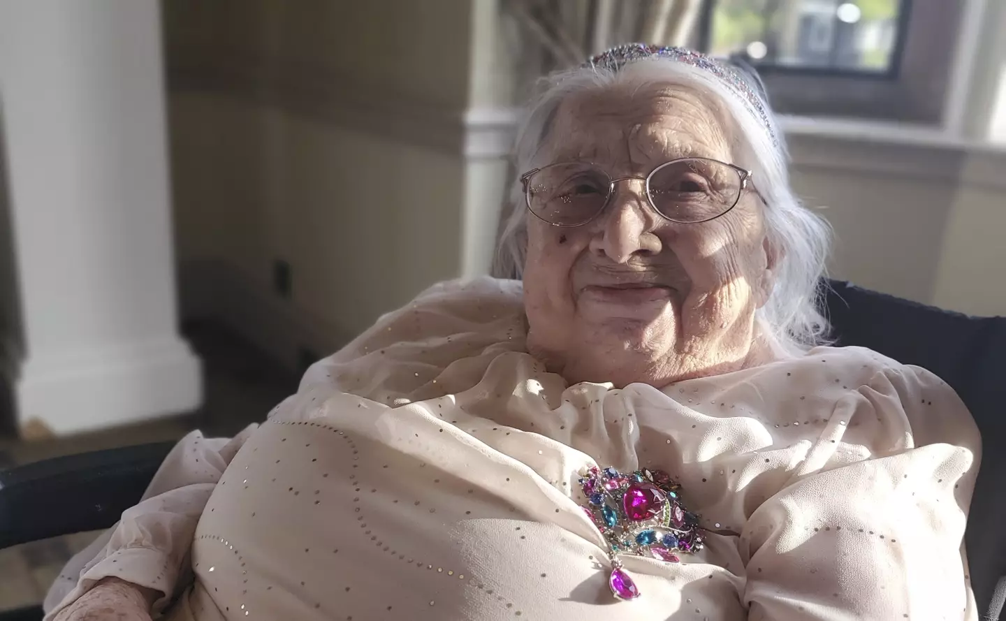 Olive Westerman has made it to 100 without speaking to strange men.