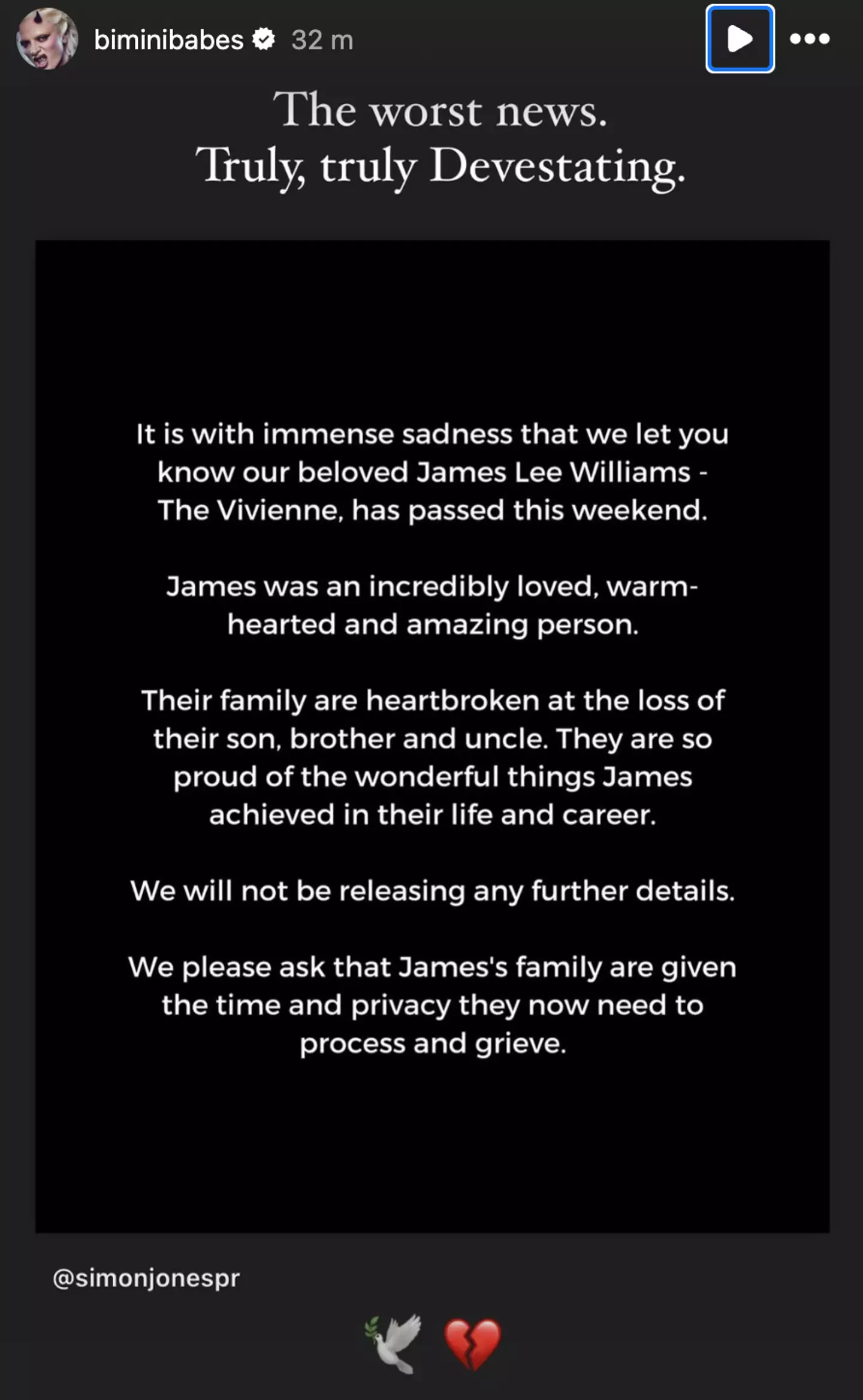 Bimini Bon Boulash was also among those to speak out (biminibabes/Instagram)