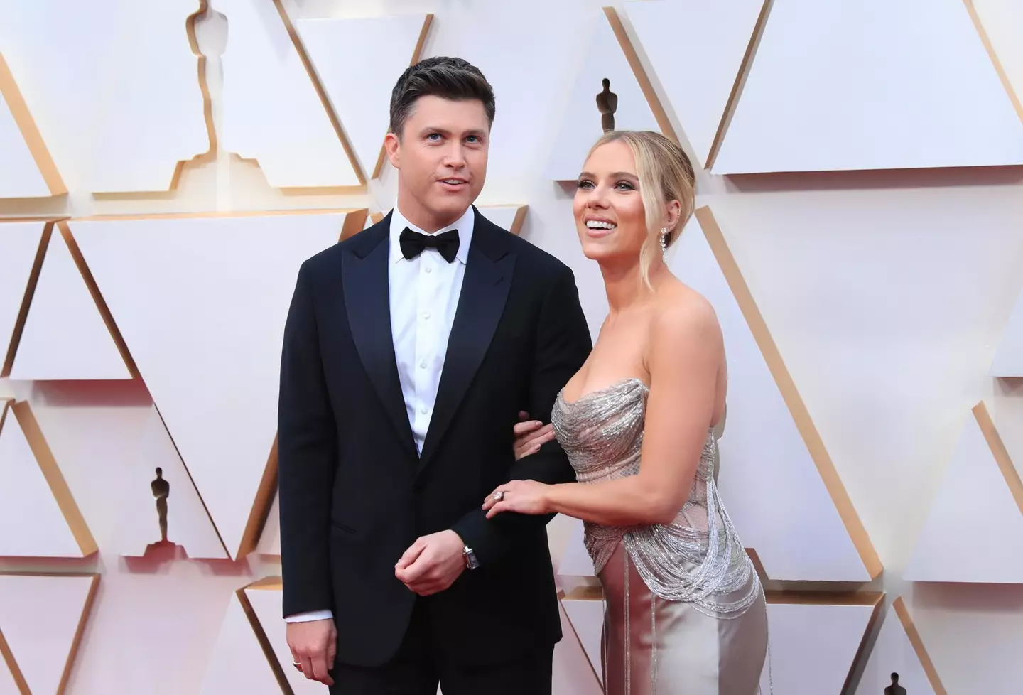 Scarlett Johansson with her husband Colin Jost.