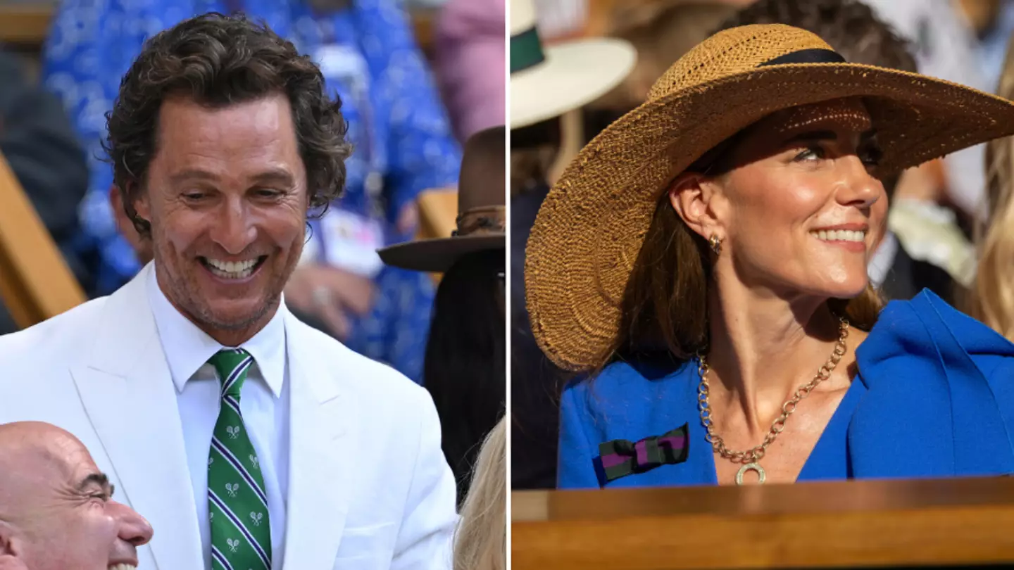 Matthew McConaughey praised for unexpected gesture to Kate Middleton when he saw her at Wimbledon