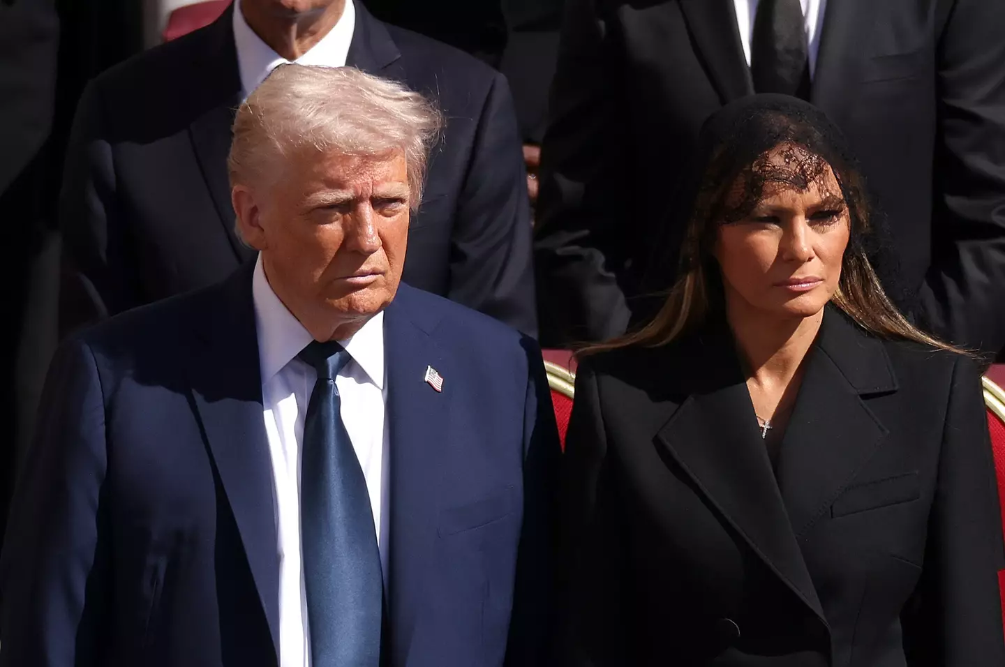 Trump wore a blue suit to the pope's funeral (Dan Kitwood/Getty Images)