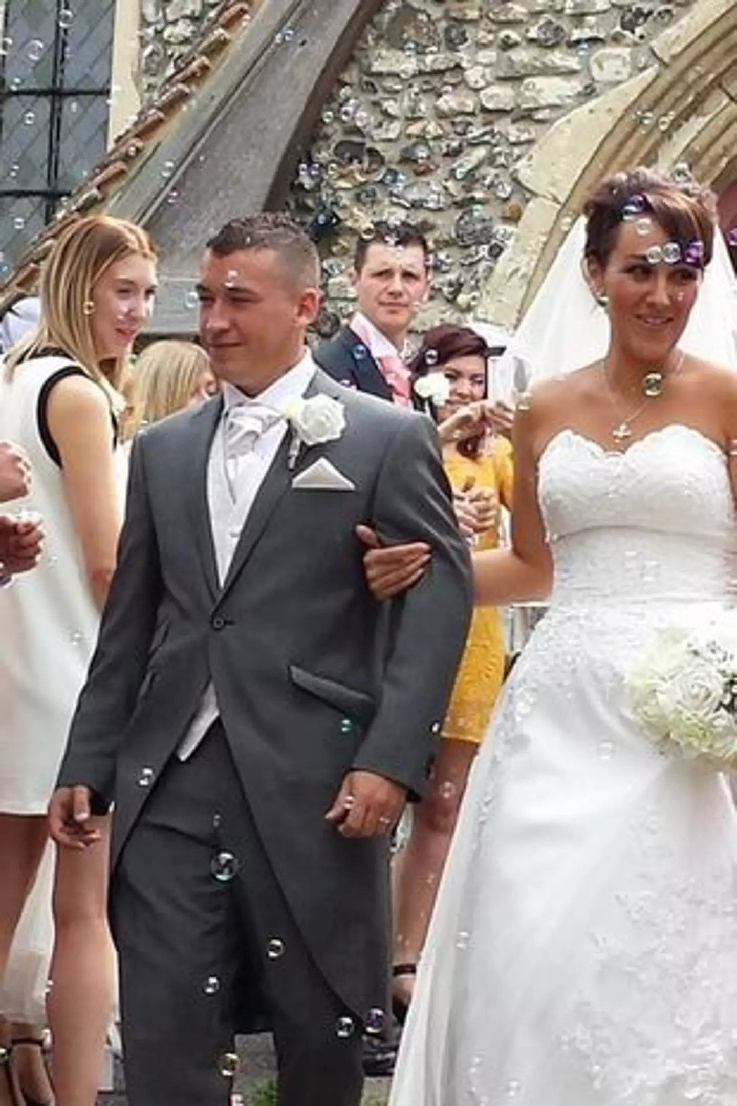 Shari and Ryan's wedding day in 2015.