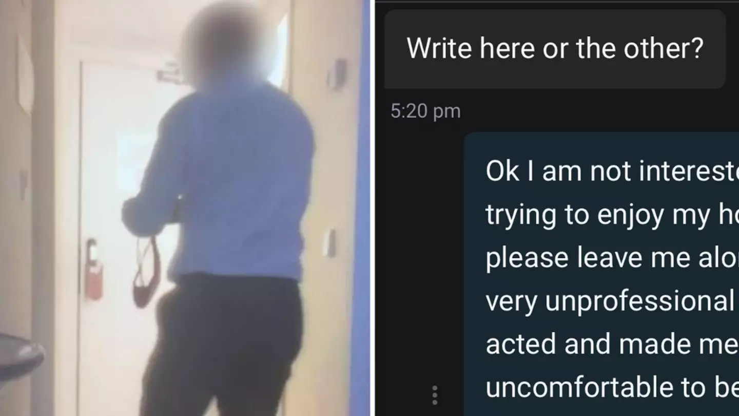 Hotel receptionist sent mum disturbing texts right after sneaking into her room to smell her underwear