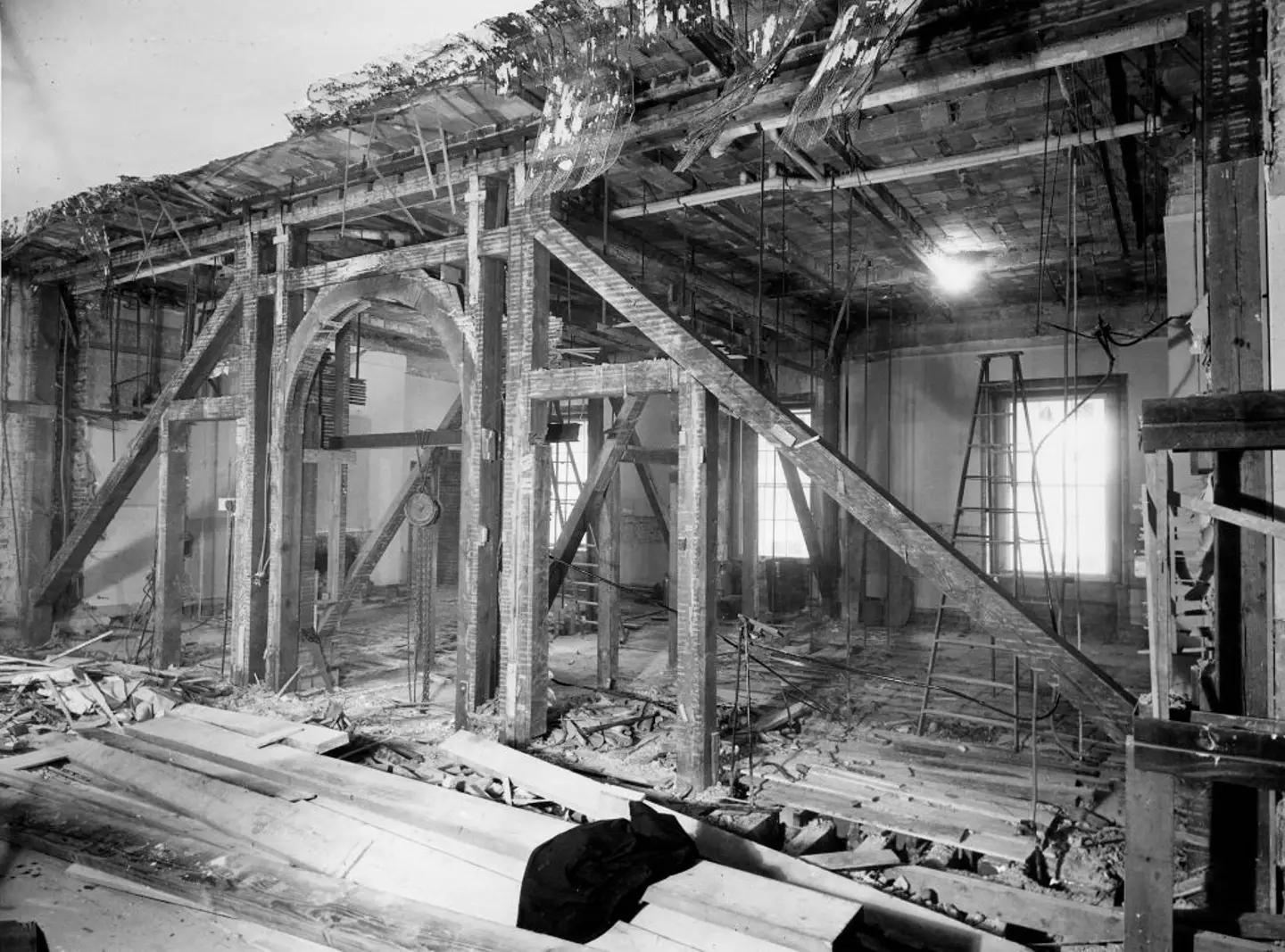 Harry Truman entirely reconstructed the inside of the White House - a process which took four years (Smith Collection/Gado/Getty Images)