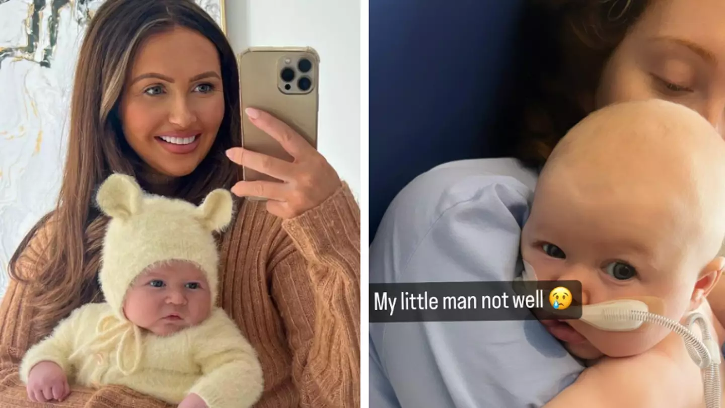 Charlotte Dawson’s baby son has been rushed to hospital after falling ill