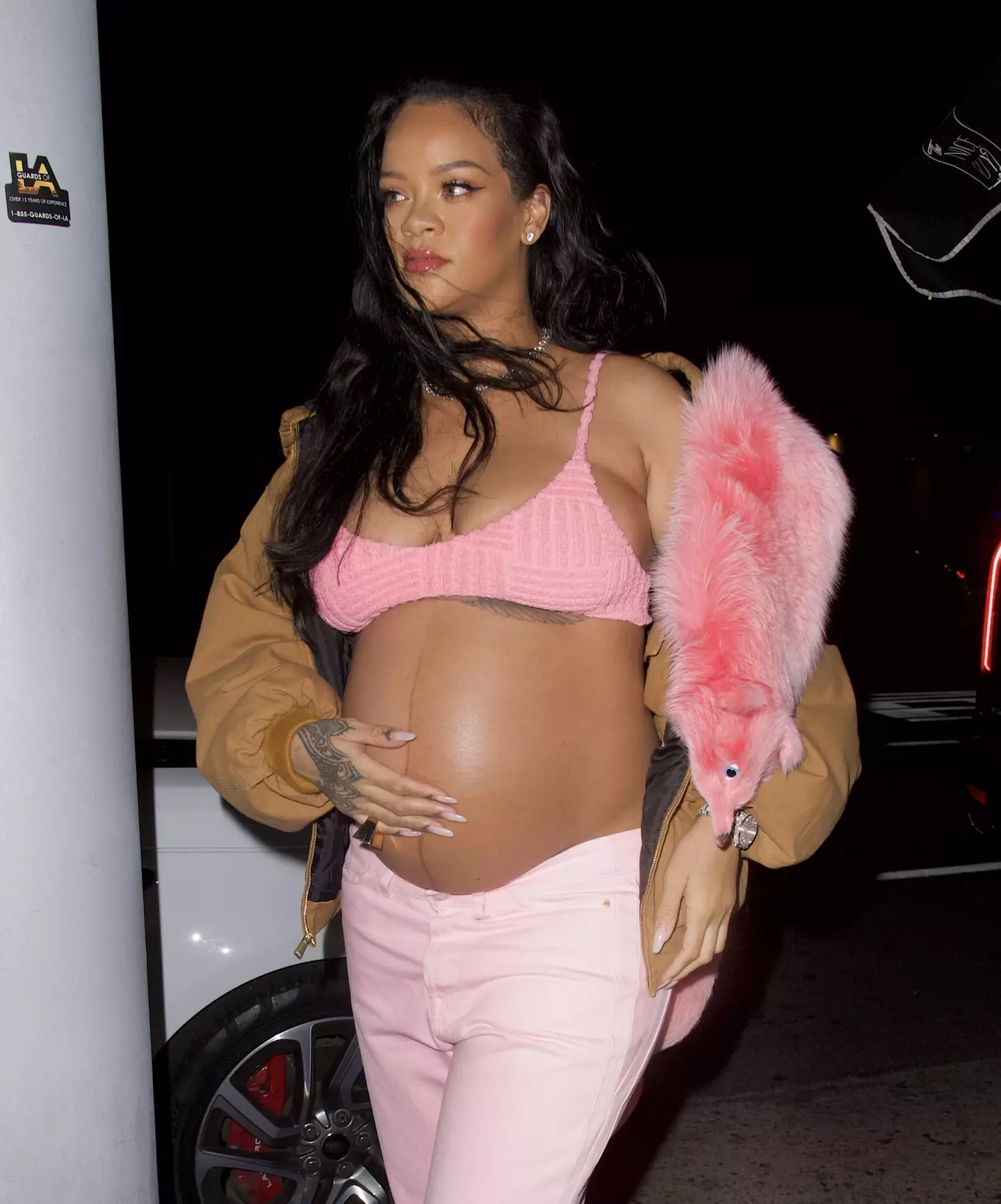 To Rihanna, “that dress is actually the closest thing to maternity clothes that I’ve worn so far." (Shutterstock).