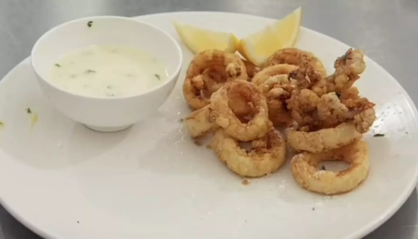The calamari dish in question (BBC)