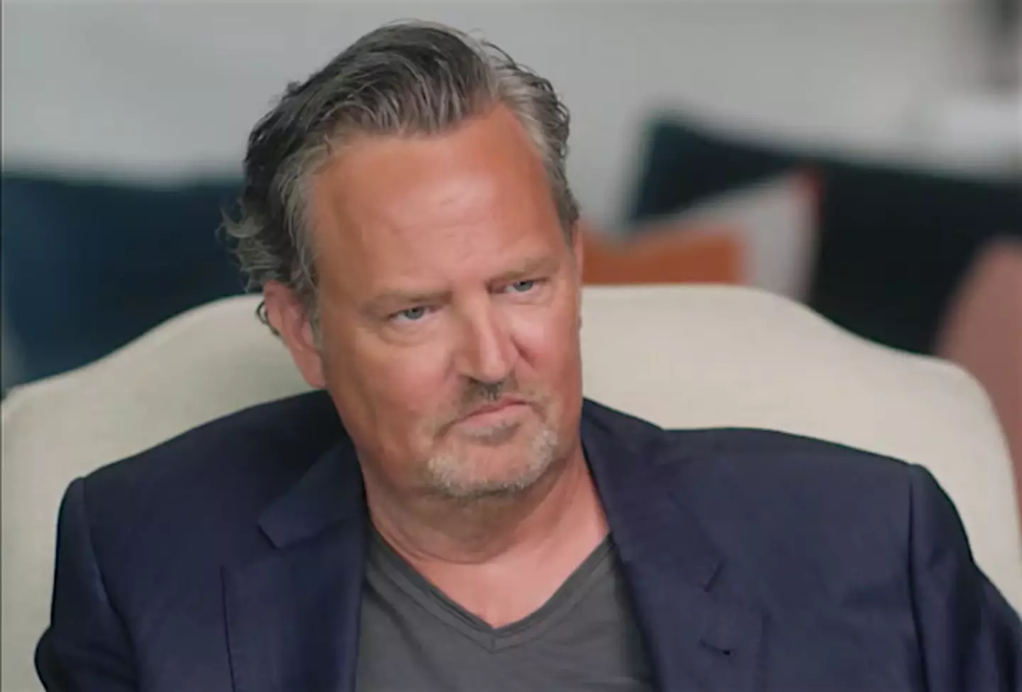 Matthew Perry discussing his 2022 memoir.