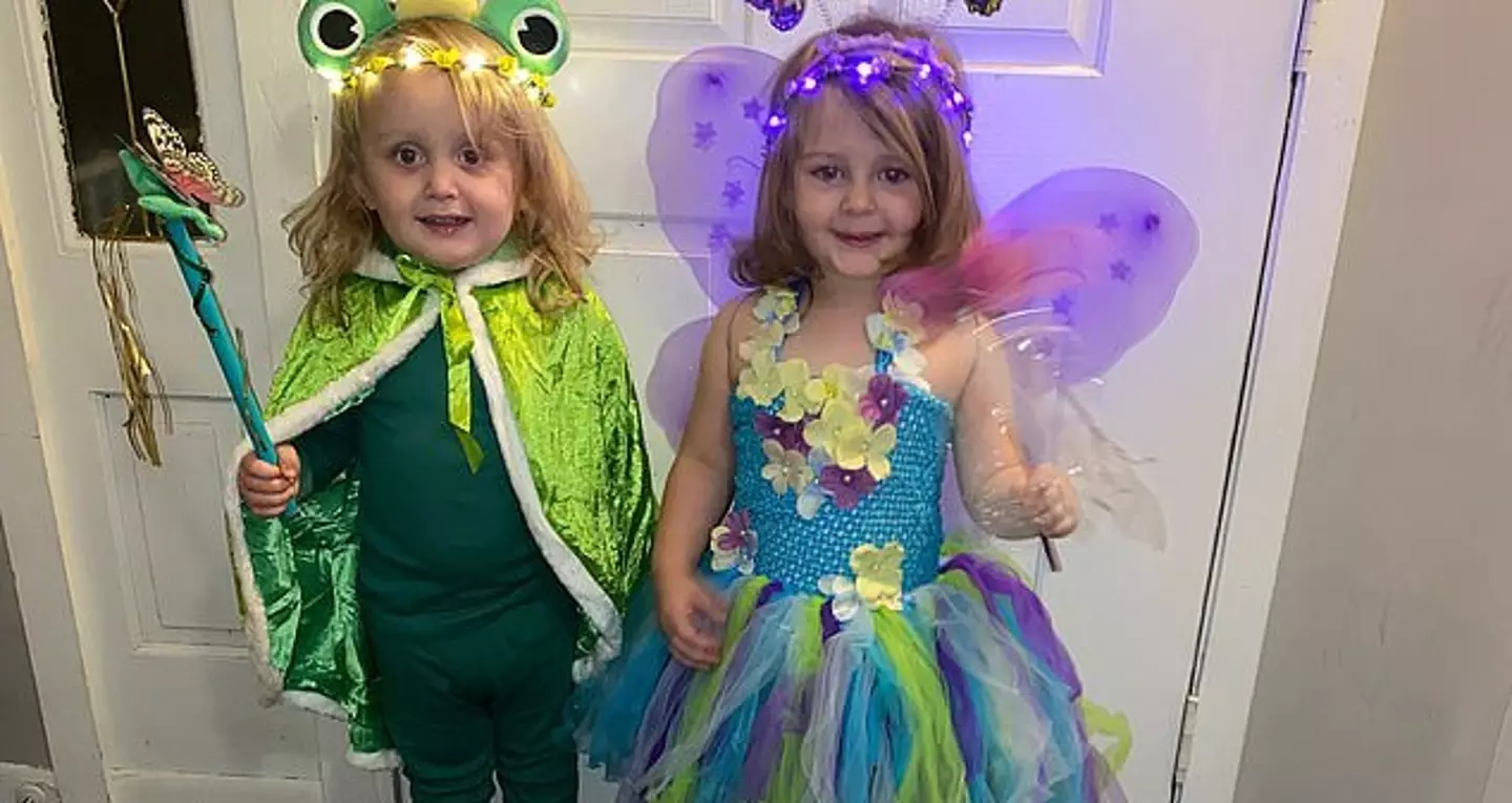 Aurora and Kellan Starr fell asleep in a toy chest in the middle of their Jacksonville, Florida home.