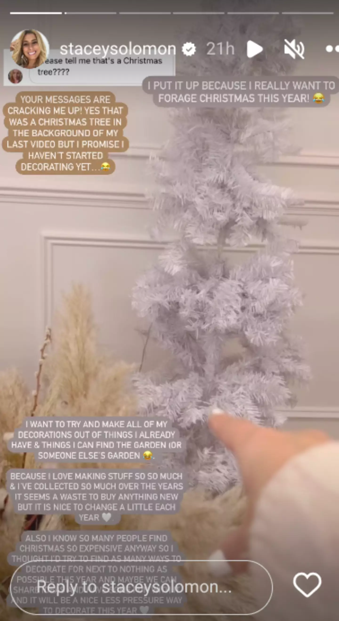 Stacey explained how she plans on decorating this year.