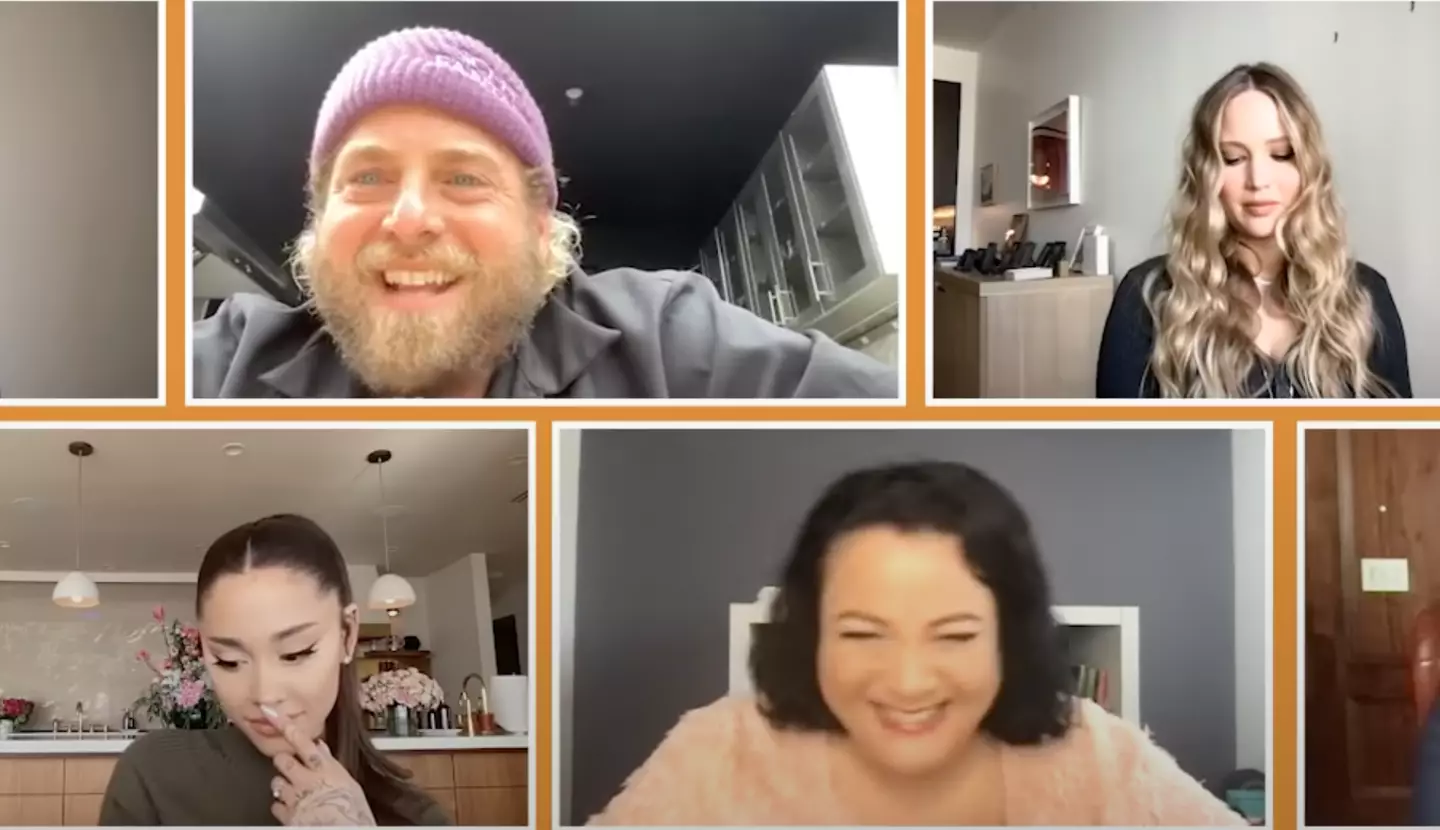 Fans can see themselves in Ari and Jen in this Zoom call. (