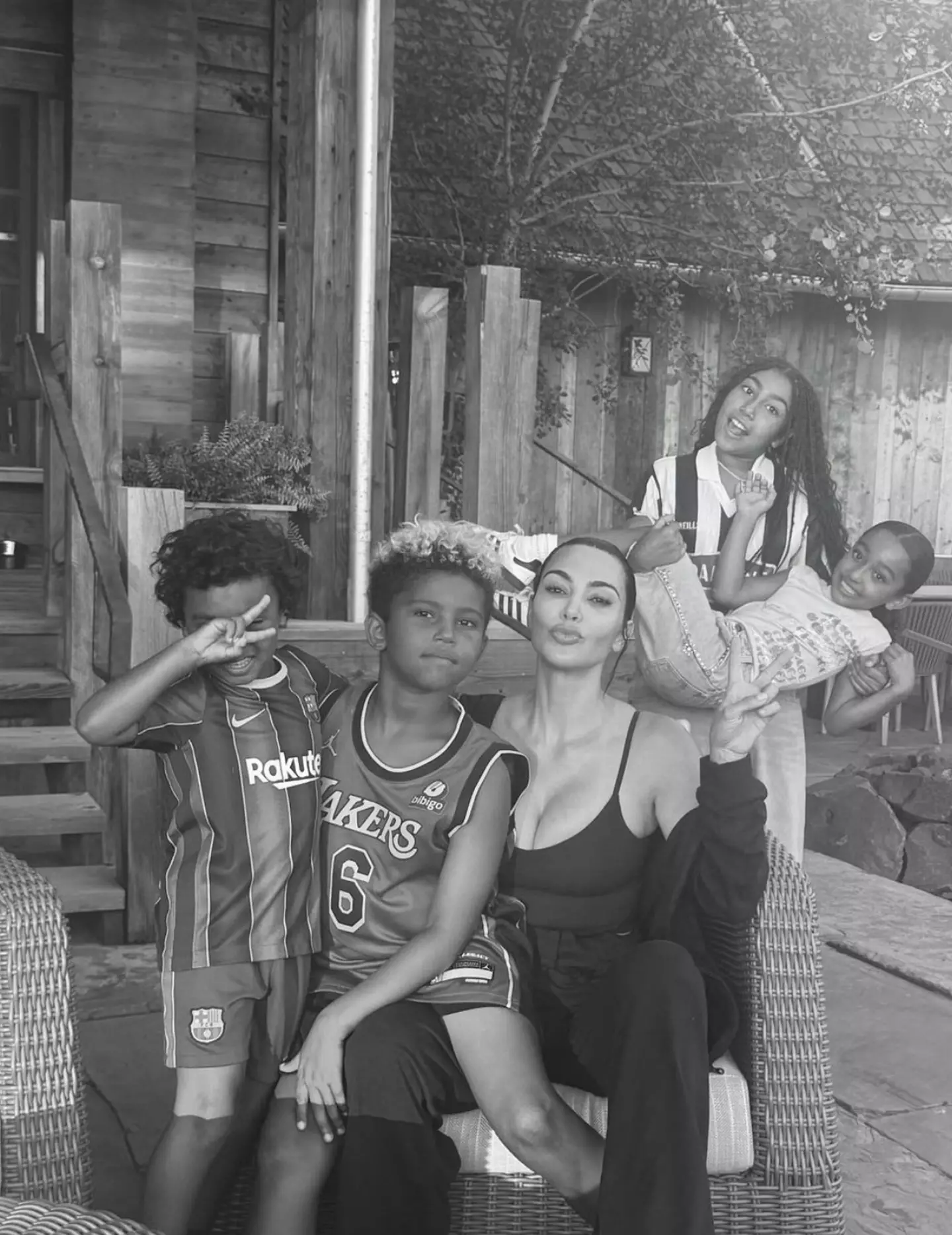 She also spoke about the chaos of the school run (kimkardashian/Instagram)