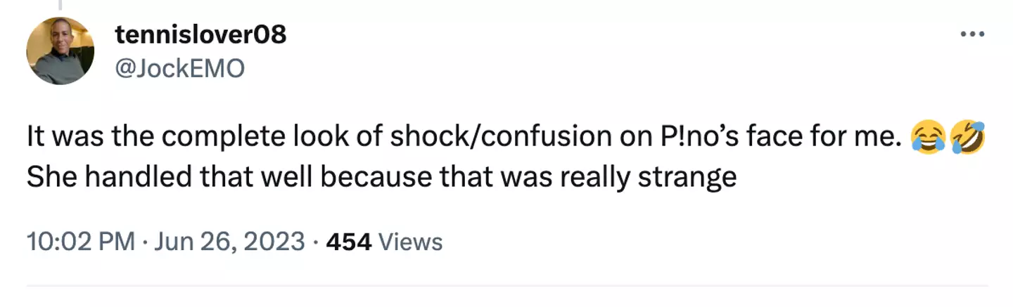 Pink has been praised for the way she handled the situation.