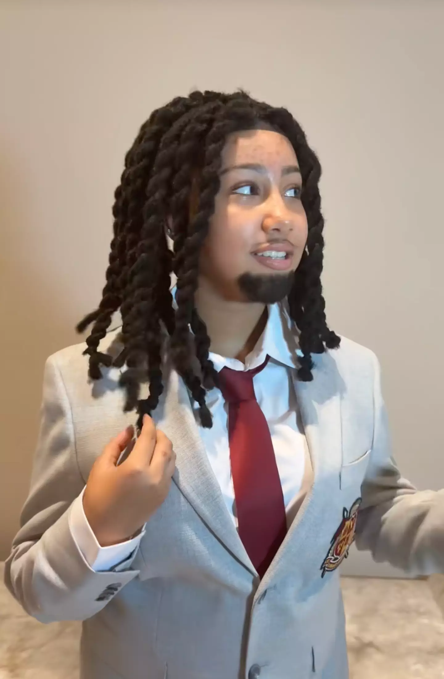 The pre-teen's 2025 outfit has caused quite the stir online (TikTok/@kimandnorth)