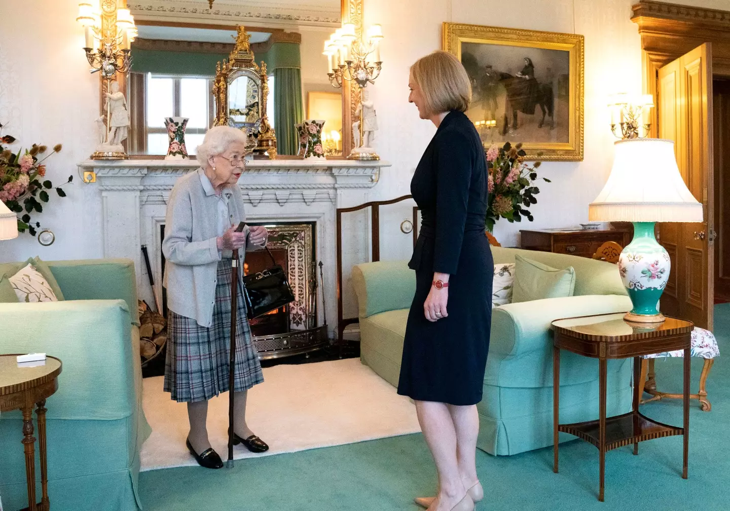 The Queen met with Liz Truss on Tuesday.