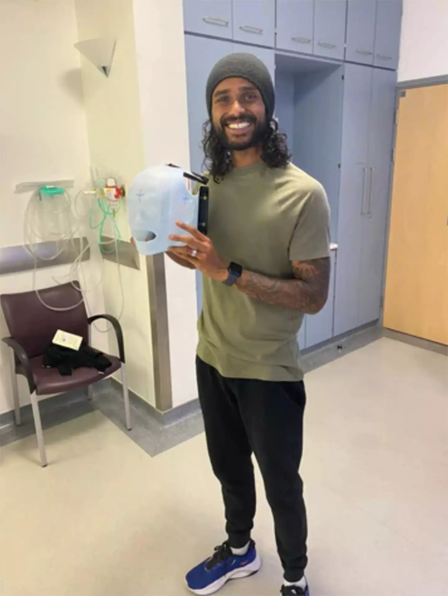 The dad-of-two has been spending as much time as he can with his family (Brain Tumour Research)