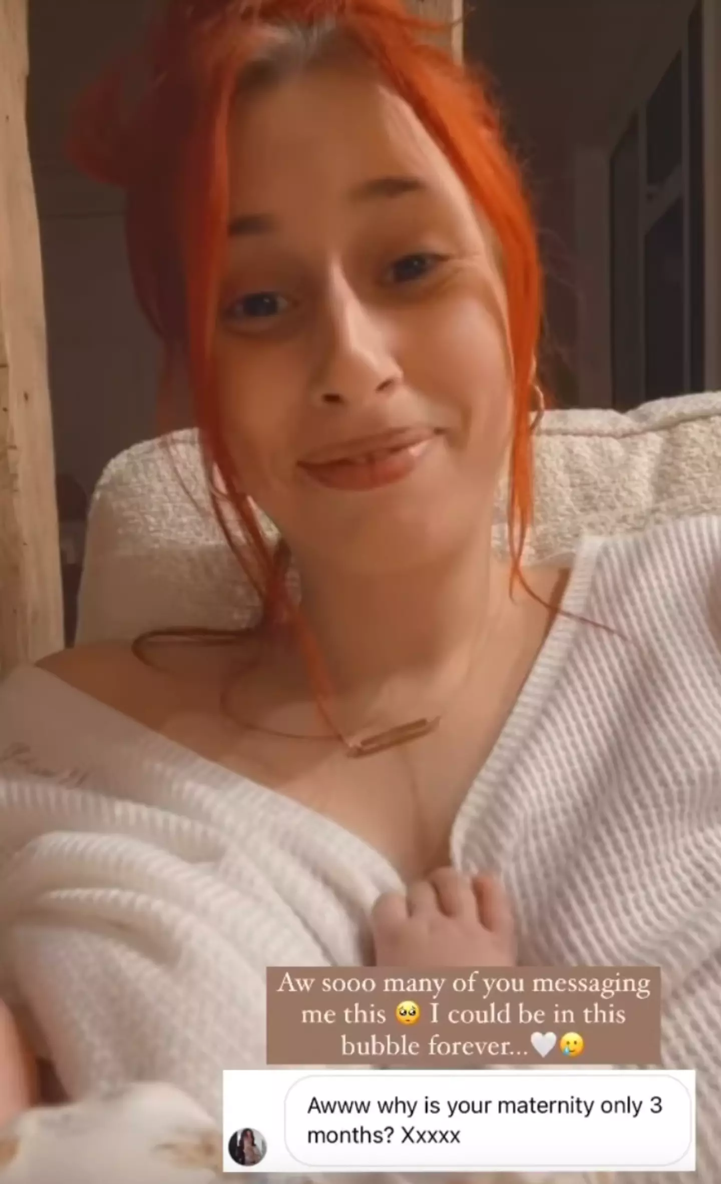 Stacey said she'd been receiving lots of messages (